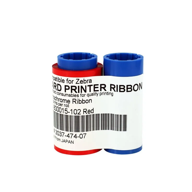 

Zebra compatible monochrome color ribbon 800015-102 - 1000 prints ribbon for Zebra ID card printer