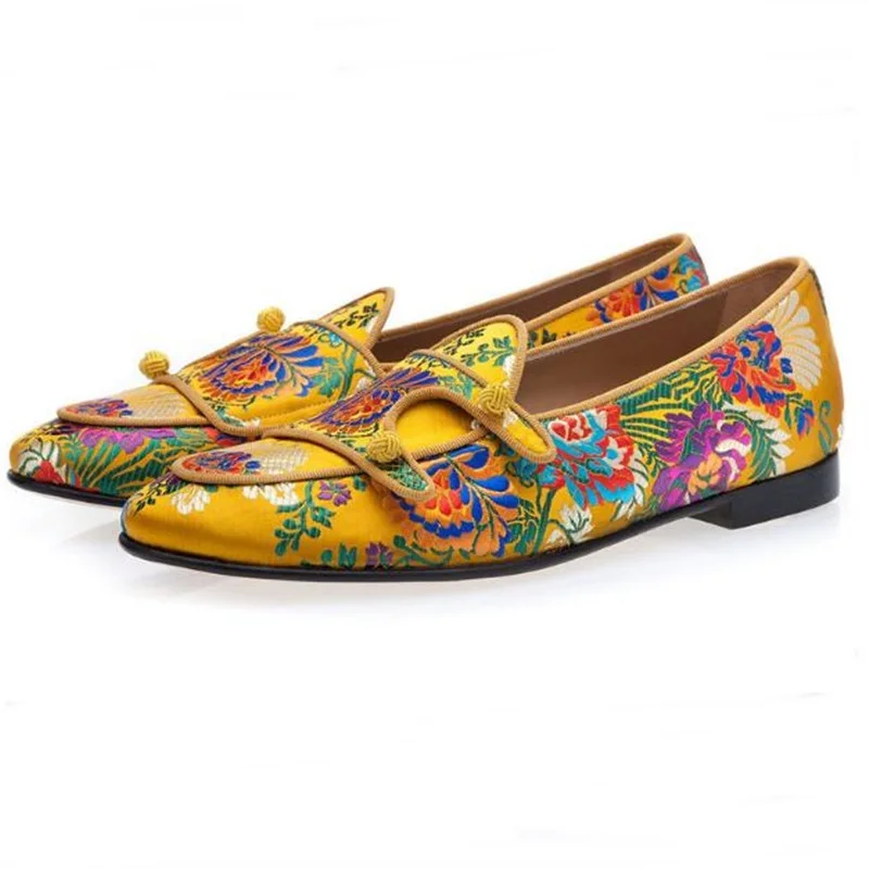 yellow flat dress shoes