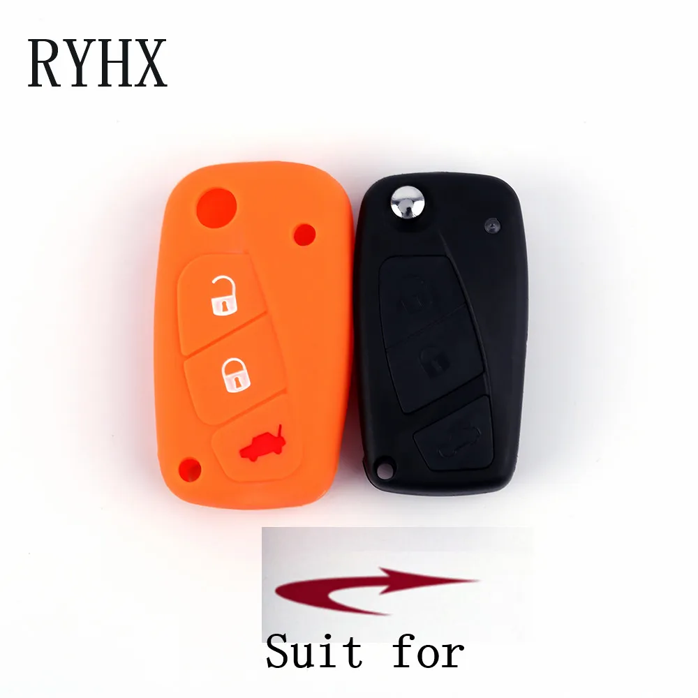 

Silicone Cover for Fiat Lancia 3 Button Car Key Etui Case Cover Car Accessories Styling