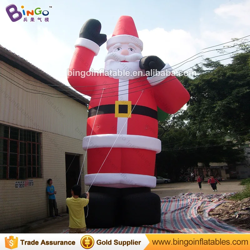 Free shipping 8M high giant inflatable Santa Claus for Christmas