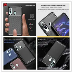 Huawei P Smart 2019 чехол Роскошный углеродный волоконный чехол для телефона huawei honor 10 9i 9lite 8 X/E/C/MAX/A 7A v20 20pro Y6 Y6pro Y9 2019