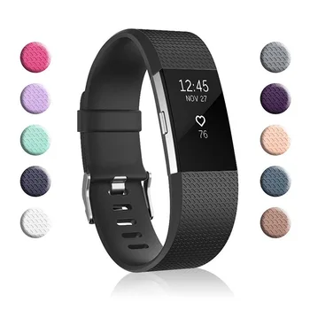 

Hot Silicone Replacement Watch Band Watch wrist Strap Banda Bande Band for Fitbit Charge 2 Charge2 Bracelet Watchband Accessory