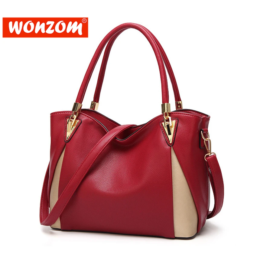 

WONZOM Bags For Women 2018 Luxury Handbags Women Bags Designer Shoulder Hand Bag Tote Leather Handbag Kabelka Bolsas Feminina