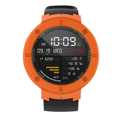 YUEDAER Жесткий ПК защитный чехол для Xiaomi Huami Amazfit Verge 3 Смарт часы Чехол Мода оболочка протектор чехол для часов - Цвет: Orange