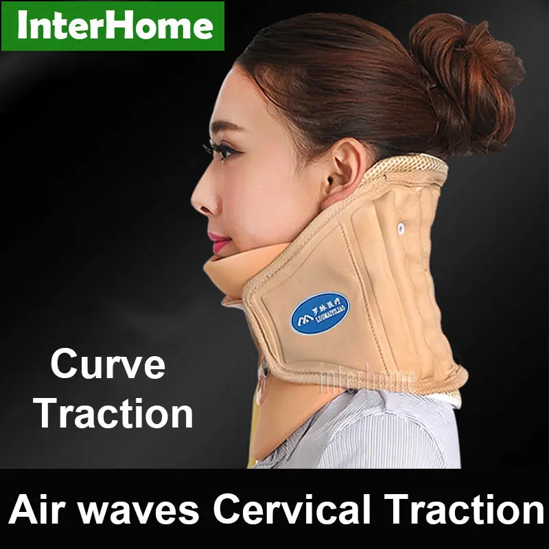 

Neck Pain Relief Head Healthy Air Waves Cervical Traction Stretch Brace Back Stretcher Adjustment Chiropractic Strain Correction