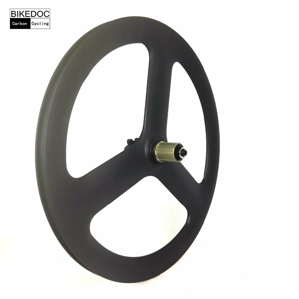 BIKEDOC BMX 20 inch 451 carbon 3 spoke wheel clincher bicycle wheels