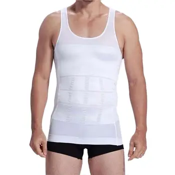 

S-XXXL Men slimming vest shirt corset Shirt Shape Comfort Slimming Protective Vest Corset Shaper Underwear