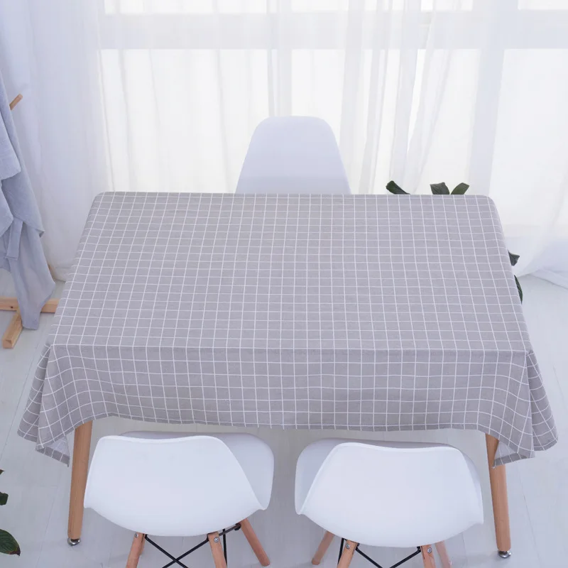 

2018 new Stylish Table Cloth Country Style Plaid Print Multifunctional Rectangle Table Cover Tablecloth Home Kitchen Decoration