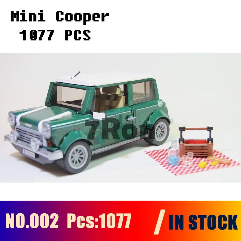 

Model building toys hobbies 002 1077pcs Mini Cooper Model Compatible With lego Blocks technic city 10242 Educational DIY Bricks