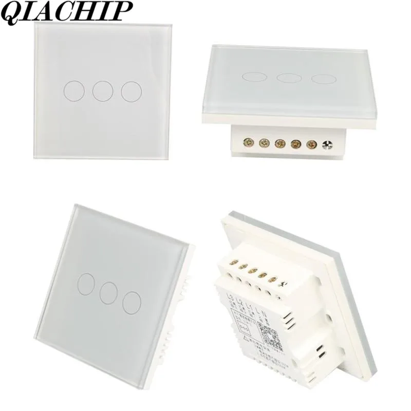 

WiFi Smart Switch w/APP Control Work with Amazon Alexa Voice Control Timing 3CH Light Wall Switch AC 100-250V UK Plug DS30