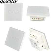 Wi-Fi Smart Switch w/app Управление работать с Amazon Alexa голос Управление синхронизации 3CH настенный выключатель света AC 100 -250 В Великобритания Plug DS30