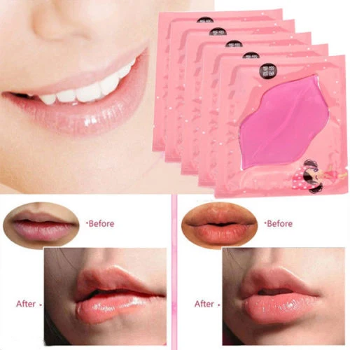 Красота розовый коллаген для губ маска уход гелевая маска Мембрана влаги анти-старение сделать вашу губу привлекательной и сексуальной 162