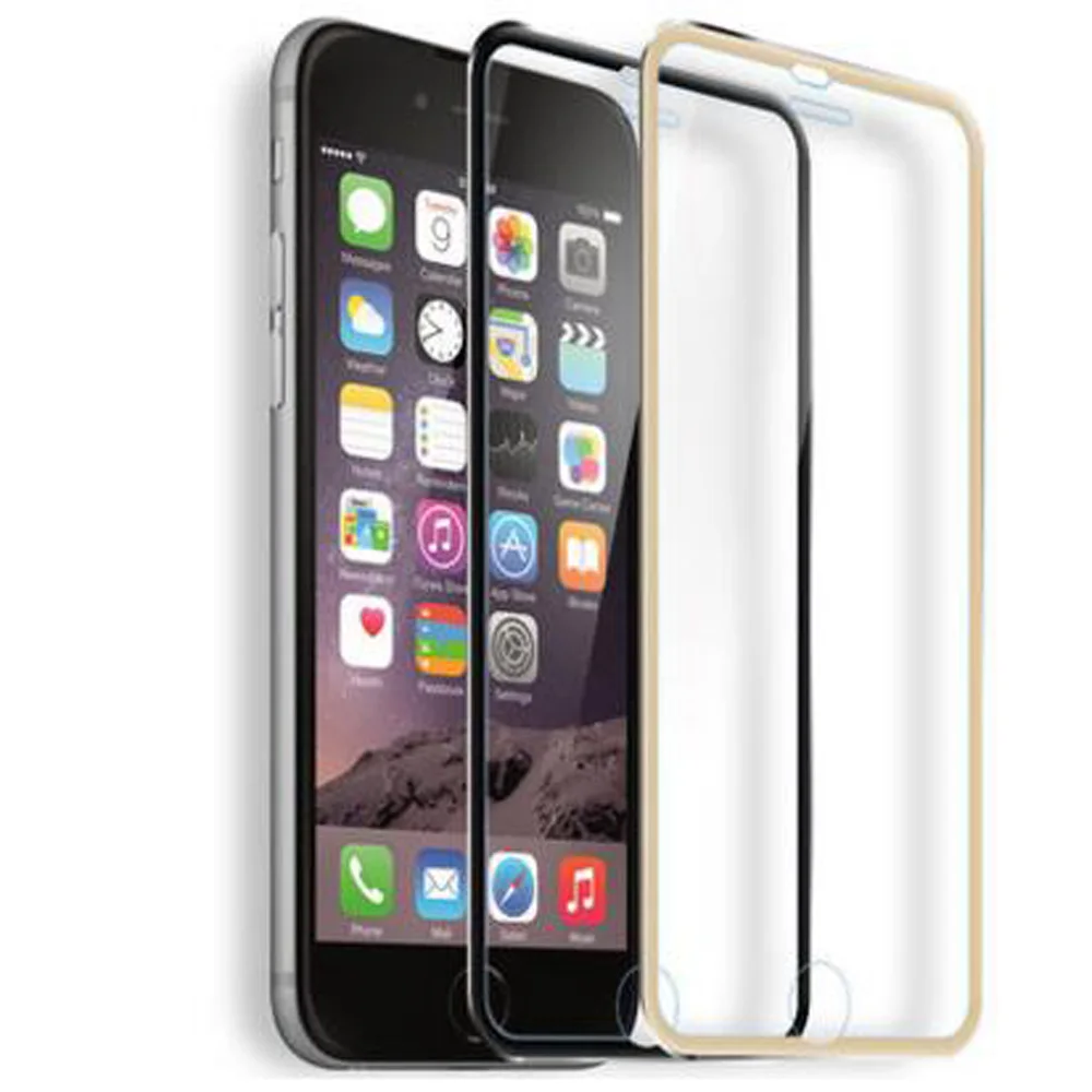 

For iPhone 5 5S 6 7 6s Plus Screen Protector Full Cover 3D Curved Edge Tempered Glass For iPhone 7 6 Plus 7 Plus Titanium Film