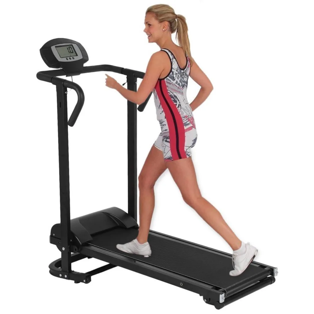 

Household Mechanical Treadmill With LCD Display Low Noise Walking Machine Foldable Home Trainer Fitness Equipment Ship from RUS