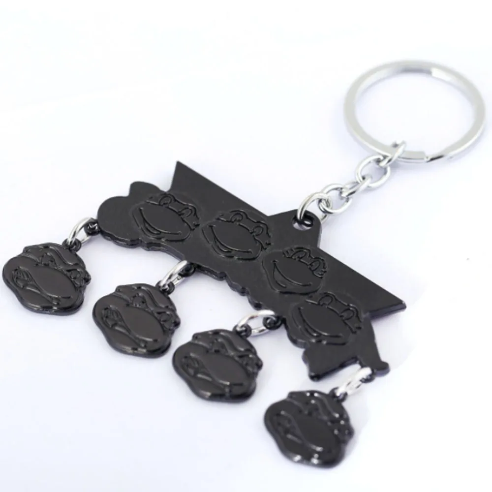 Animation Ninja Turtle Leonardo Da Vinci Raphael logo Alloy Key chain Movie Fancy Jewelry Costume Cosplay Halloween 4