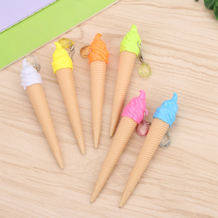 

1 pc Korean creative stationery egg ice-cream pendant automatic pencil Student Award ice cream pencil Stationery office supplies