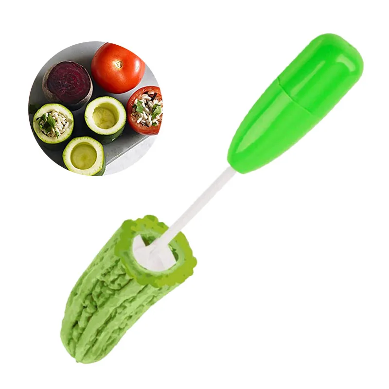 

1 Set with 4 Drills Vegetable Spiral Corer Cutter Spiralizer Digging Device Corer Device Corer For Stuffed Vegetables Fruits