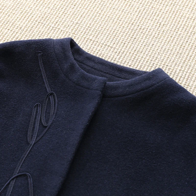 Amii Redefine Woolen Coat Winter Women 2018 Embroidery Paisley O-neck Single Breasted Loose Casual Long Wool Blends Jacket Coat