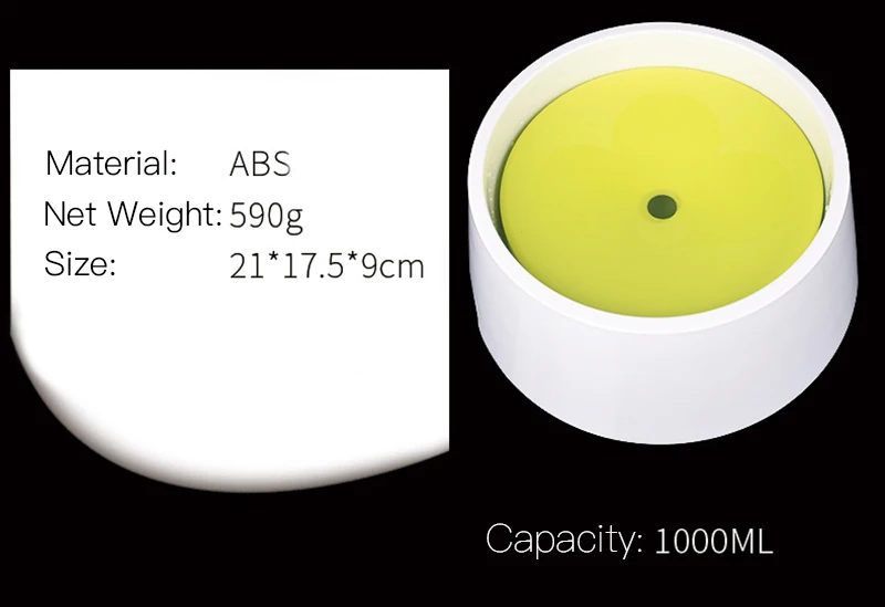 Питатель для домашних животных, 1000 мл, плавающая миска для кошек, щенков, не мочится, для кормления котенка, чаша для питья, Высококачественная пластиковая поилки