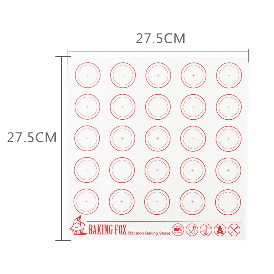 Силиконовая выпечка пирожных Макарон Мат-для противни для выпекания-Макарон/кондитерские изделия/Печенье-профессиональный класс антипригарный