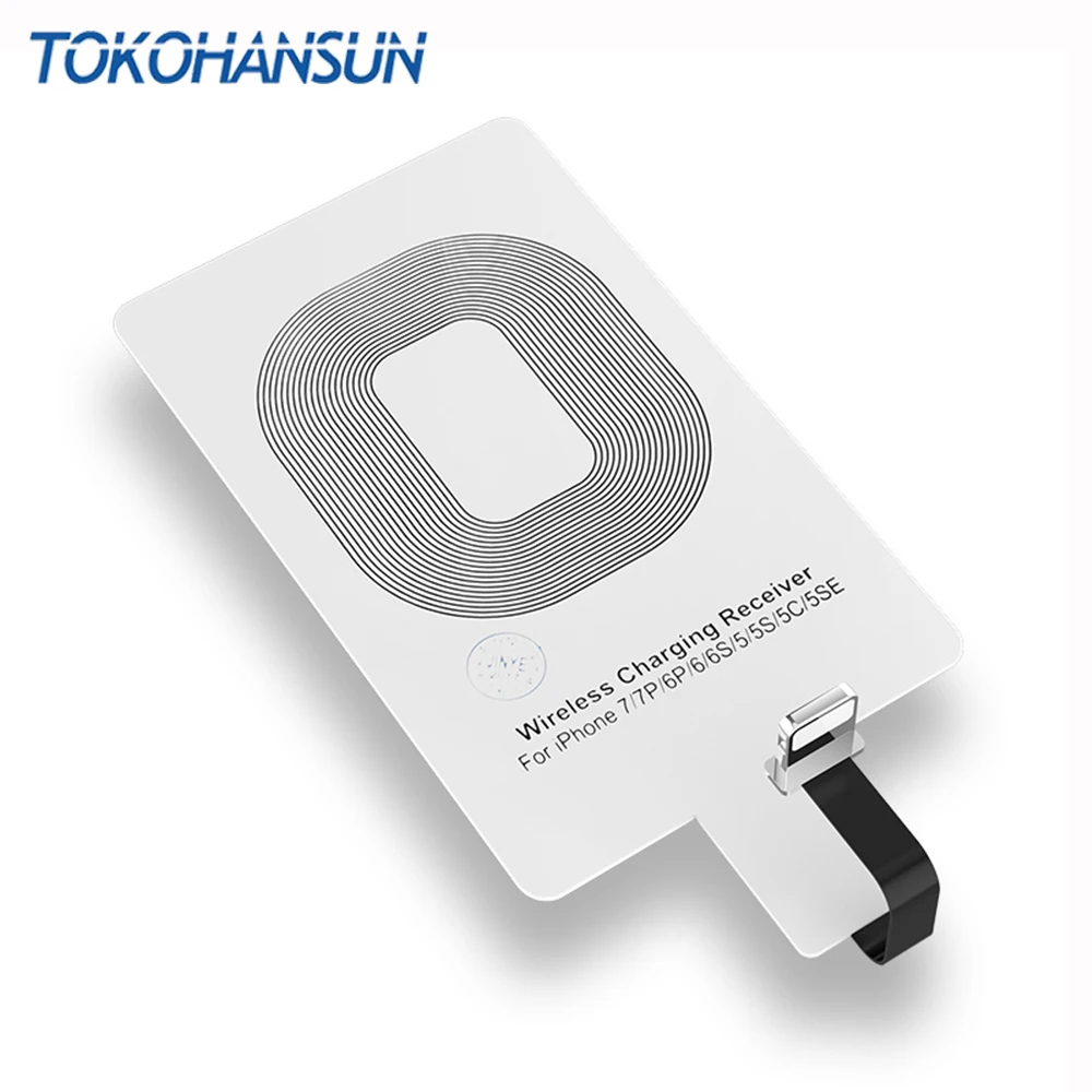 

TOKOHANSUN Universal Android Qi Wireless Charging Receiver Micro USB Type-C Wireless Charger Receiving Patch For Iphone 6 6s 7