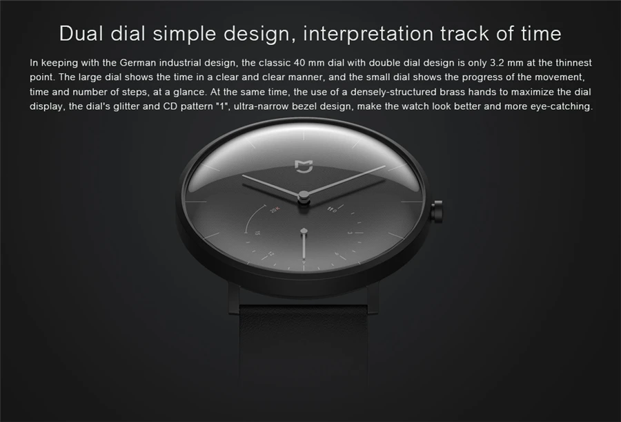 Xiaomi Mijia Smart Quartz Watch Fashion SmartWatch Call Reminder Alarm Vibaration Intelligent Pedometer Waterproof men Mi Watch