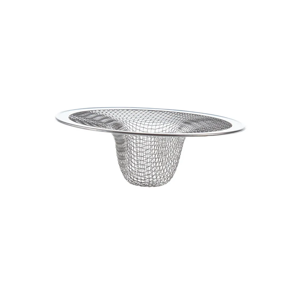 1PC 7cm Home Kitchen Sink Drain Strainer Stainless Steel Mesh Basket Strainer Household Practical ToolW5