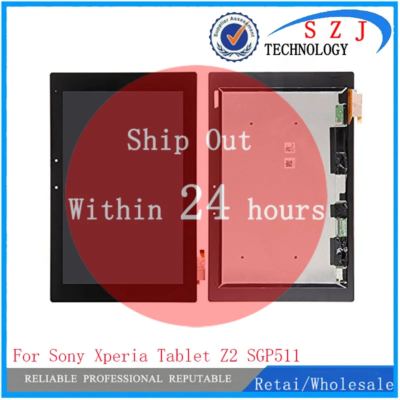 Pаспродажа Новинка 10,1 дюймов для sony Tablet Xperia Z2 SGP511 SGP512 SGP521 SGP541 ЖК дисплей с сенсорным экраном в сборе Бесплатная доставка
