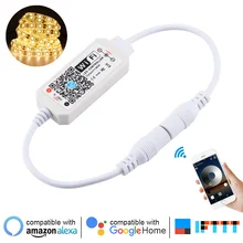 Мини монохромный wifi диммер контроллер Led с регулируемой яркостью 5050 полосы света контроллер умный телефон приложение переключатель Wifi контроллер