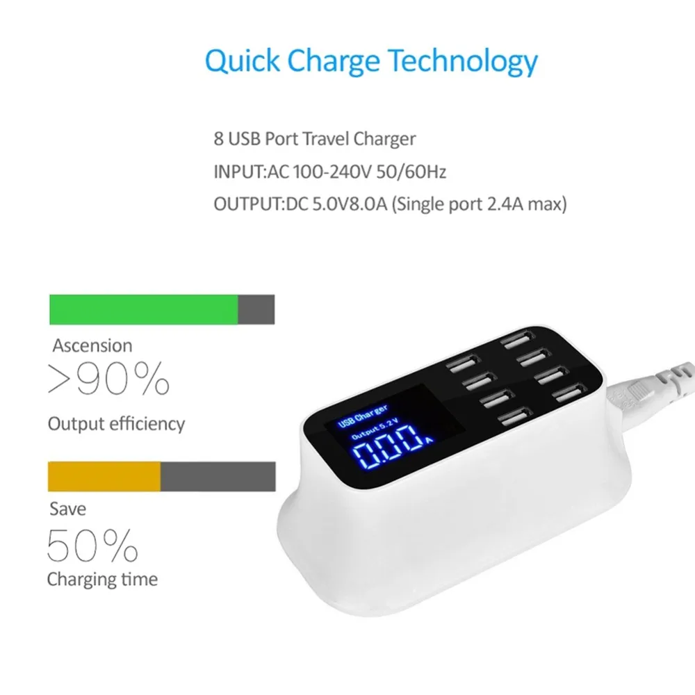 العالمي 8 ميناء الذكية USB مهايئ شاحن محطة Hub Led عرض المحمول هاتف لوحي الجدار شاحن سطح المكتب الطاقة المقبس الاتحاد الأوروبي التوصيل العالمي 8 ميناء الذكية USB مهايئ شاحن محطة Hub Led عرض المحمول هاتف لوحي الجدار شاحن سطح المكتب الطاقة المقبس الاتحاد الأوروبي التوصيل