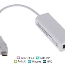 Высокое качество микро USB 2,0 Ethernet Сетевая карта 10/100 RJ45 для Android MID, мобильный телефон