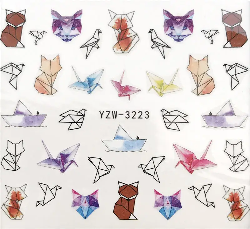YWK 1 шт переводные наклейки для ногтей Водные Наклейки для красоты Цветы Дизайн ногтя маникюрные наклейки для ногтей аксессуары инструменты