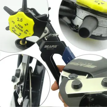 

1PC SEARS Labor Saving Luxury Revolving Belt Leather Hole Punching Pliers Fastener Press Hole Maker Free Gift File
