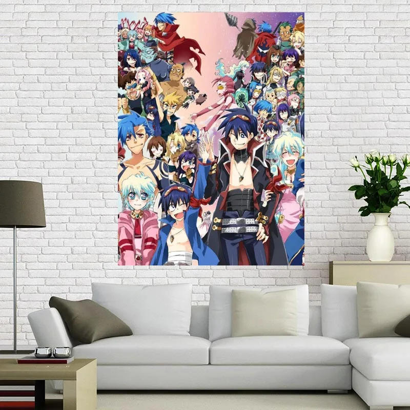 Стиль Гуррен Lagann на заказ шелк Холст 27X40 см 30x45 см DIY плакат лучший подарок для детской комнаты Прямая поставка - Цвет: 7