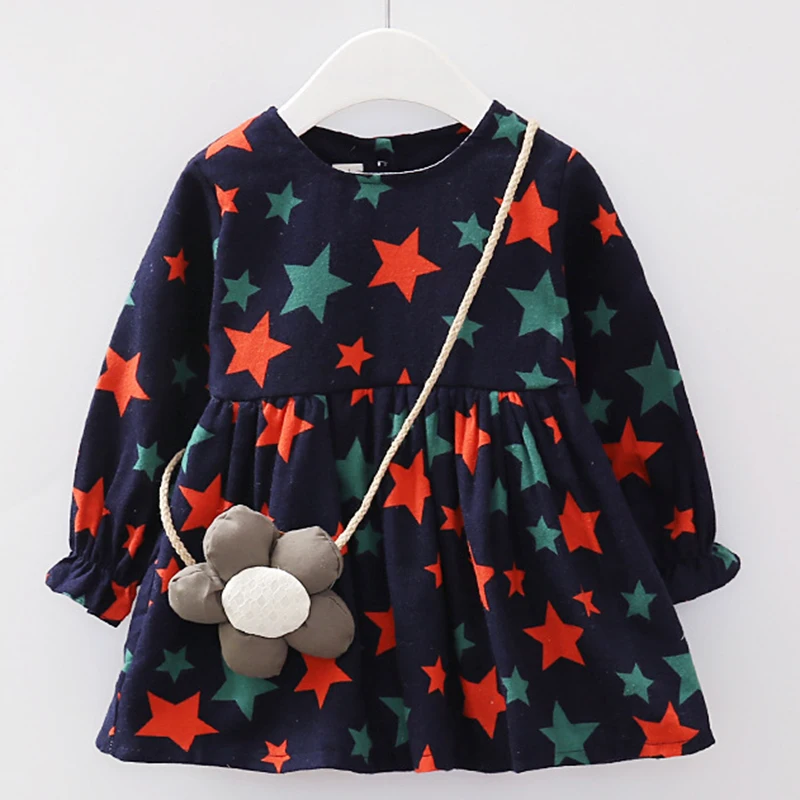 

baby girls winter party dresses long sleeve Vestido Infantil princess party and wedding tutu dress winter spring autumn toddler