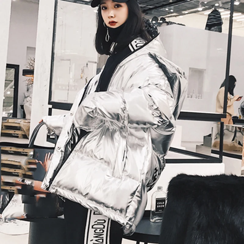 xitao Imprimer Long Lettre Manteau Nouvelles Paillettes Parka Hiver Corée Mode Red silver 2018 Solide Manches Couleur De Femmes Lyh2231 Femelle Plein Lyh2231 pqapwCxZrP