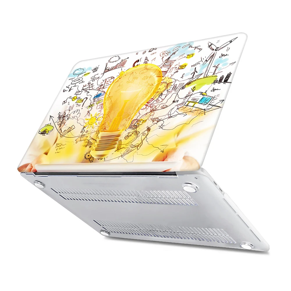 Ноутбук чехол для ноутбука Macbook Air Pro retina 11, 12, 13, 15 retina светильник лампа печати Чехол 13,3 15 Сенсорная панель Air 13 A1990 A1989 чехол для ноутбука