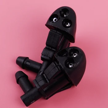 

CITALL Car 2pcs Black Car Windshield Washer Wiper Spray Water Nozzle Fit For Chevrolet Cruze
