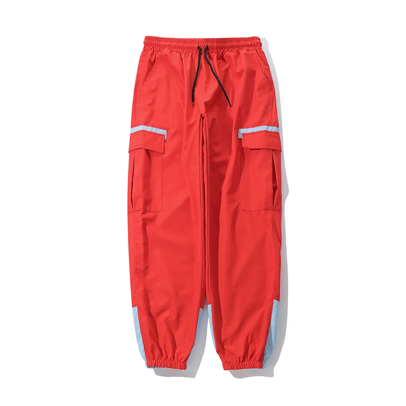 Waliicorners Men Big pocket Casual Cargo Pants Harajuku Hip Hop Streetwear Elastic ankle Skateboard Harem Sweatpants Joggers 17 13