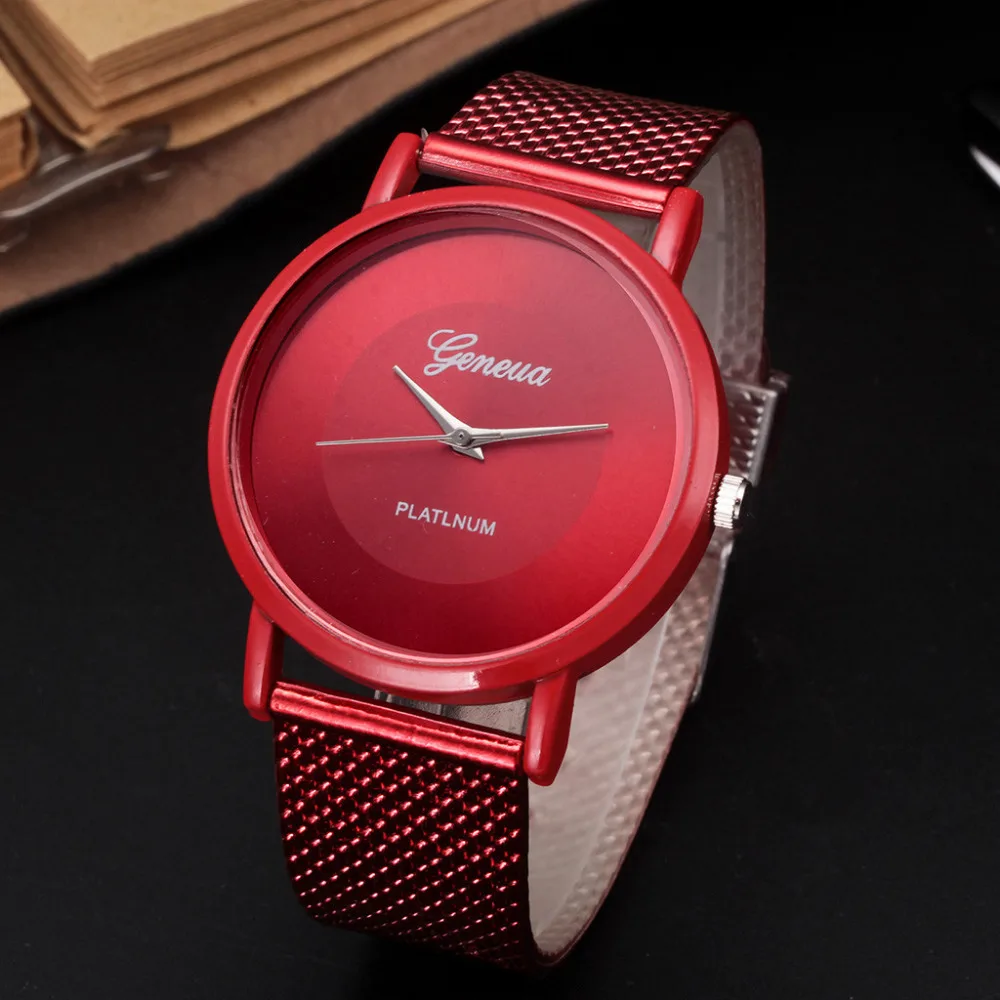 MIGEER Brand Fashion Multicolor Silicone Mesh Belt Creative Strap Wristwatch Casual Women Quartz Watches Gift Relogio Feminino