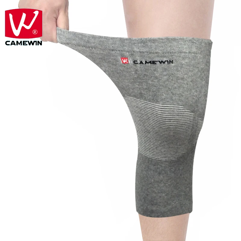CAMEWIN бренд 1 шт. высокая эластичность колена протекторы бамбуковый уголь бадминтон баскетбол наколенники защита колена держать тепло хорошо