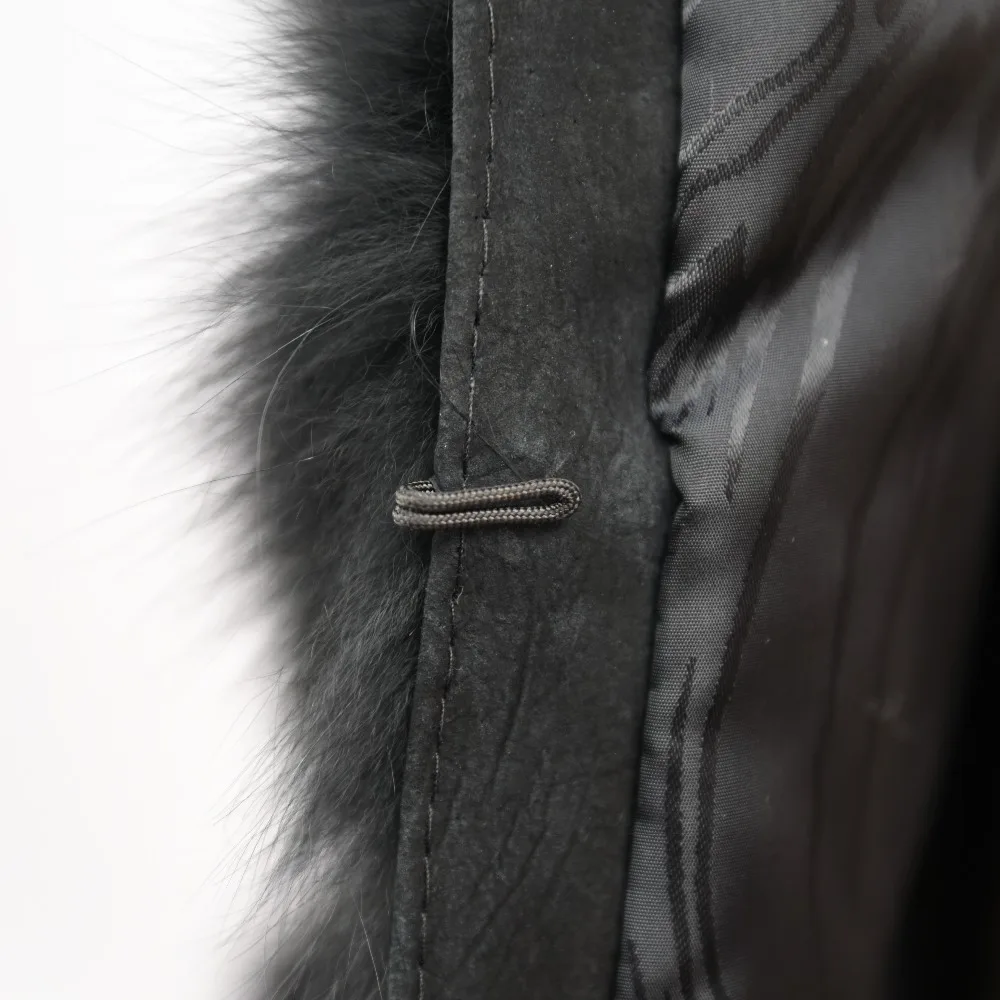 Жилет из натурального Лисьего меха черная толстовка женская мода теплая длинная куртка из натурального Лисьего меха женская жилетка с капюшоном