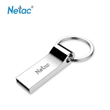 Netac USB флеш-накопитель 8 ГБ 16 ГБ 32 ГБ 64 Гб USB2.0 Мини-флеш-накопитель карта памяти металлический брелок USB флеш-накопитель Водонепроницаемая флешка