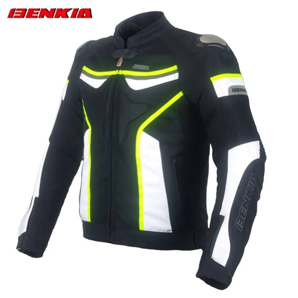 

BENKIA JW41 Summer Motorcycle Jacket Men Racing Clothes Windproof Breathable Textile Cruiser Riding Moto Jacket Clothing