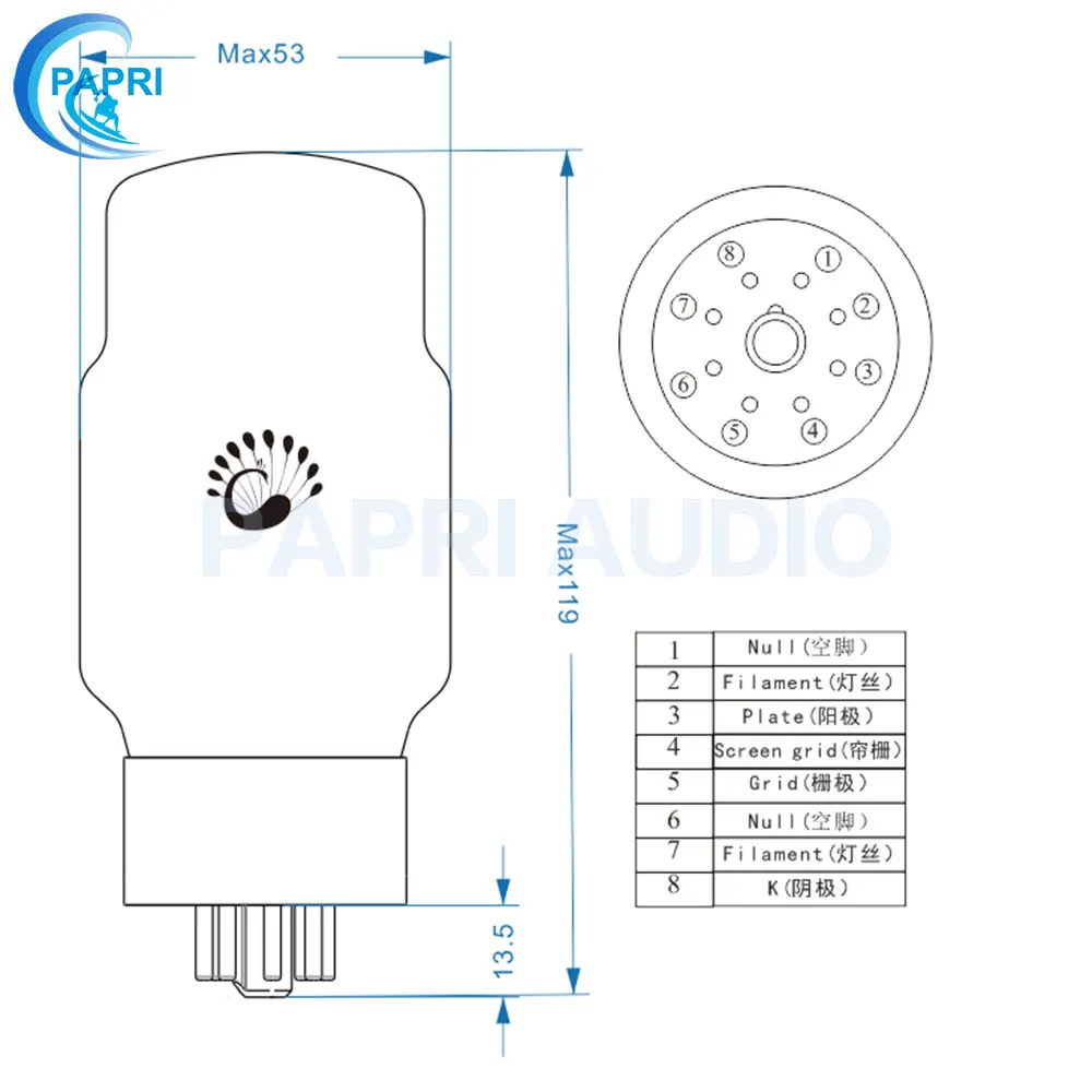 PSVANE KT88C вакуумная трубка Винтаж HIFI DIY заменить JJ EH Genalex TUNG-SOL Shuguang KT88 EL34