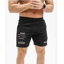 Весна лето новые хлопковые спортивные мужские шорты с индивидуальным принтом модные шорты для бега для фитнеса повседневные шорты для тренировок