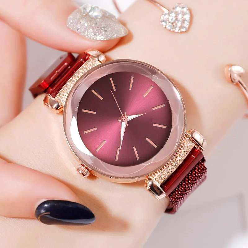 

Ladies Watches Stainless Steel Magnetic Quartz Watch Women Watches Bracelet Quartz Female Clock Reloj Mujer Relogio Feminino