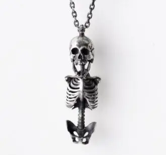 

Regalrock 3D Anatomical Skeleton Medical Jewelry Human Anatomy Skull Pendant Necklace