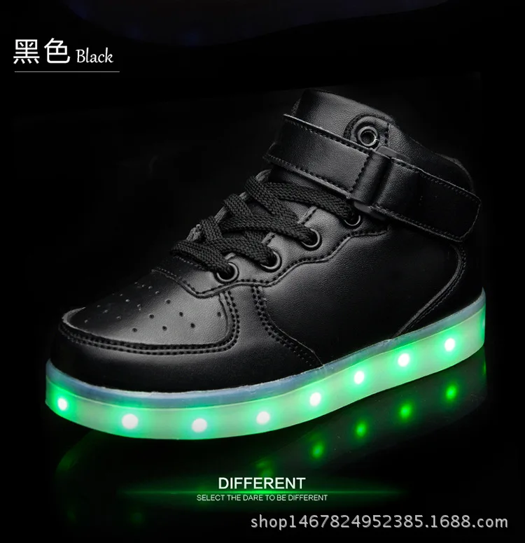 Хорошее качество, модный светильник, кроссовки, детская обувь с подсветкой для мальчиков и девочек, светящиеся кроссовки со светящейся подошвой для подростков 20