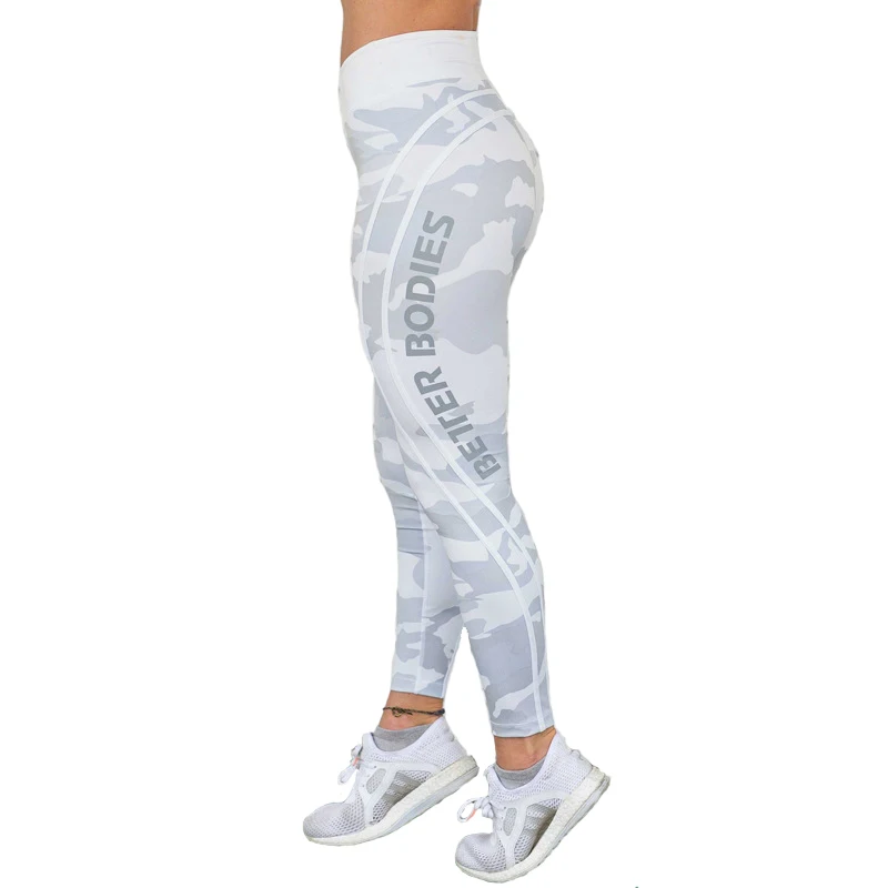 

NORMOV Fashion Camouflage Printing Fitness Leggings Women High Waist Hip Push Up Leggings Casual Polyester Workout Pants Femme